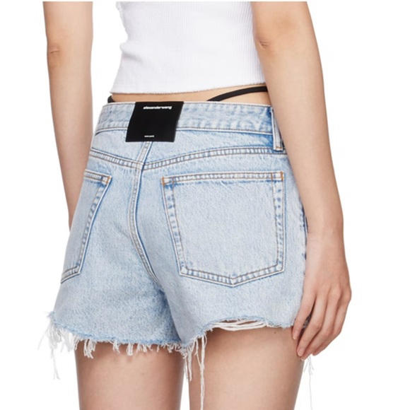 Alexander wang Jewelled Denim Shorts - Picture 4 of 5